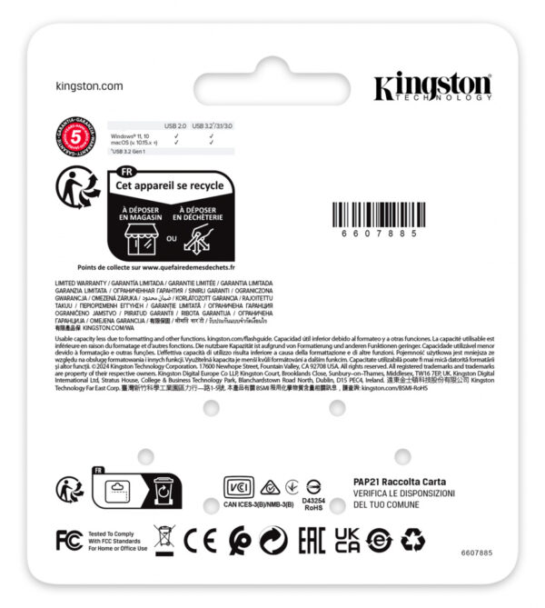 Kingston Technology DataTraveler 64GB SE9 G3 - Dark Nickel - Afbeelding 5