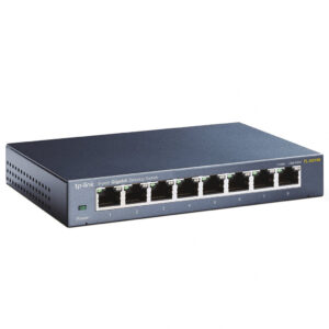 TP-Link TL-SG108 V3.0 Unmanaged Gigabit Ethernet (10/100/1000) Zwart