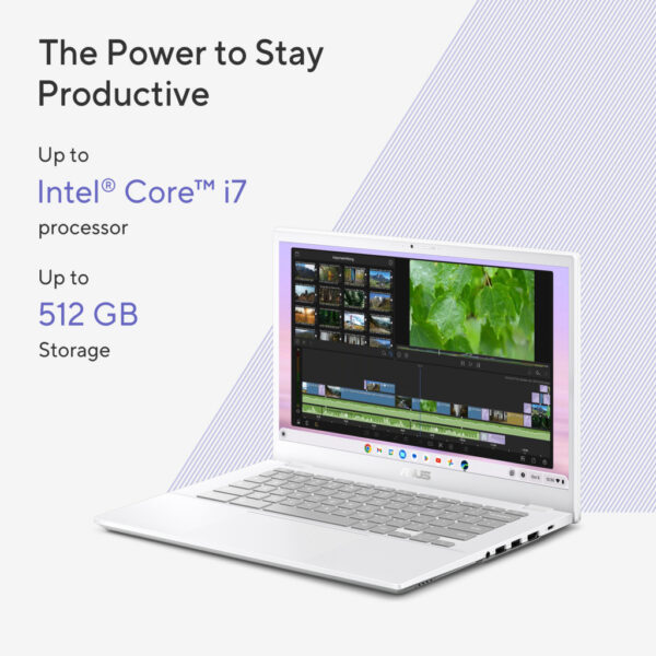 ASUS Chromebook Plus CX34 CB3402CVA-MW0217 Intel® Core™ i3 i3-1315U 35,6 cm (14") Touchscreen Full HD 8 GB LPDDR5-SDRAM 128 GB F - Afbeelding 7