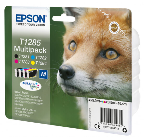 Epson Fox Multipack 4-kleur T1285 DURABrite Ultra Ink - Afbeelding 2