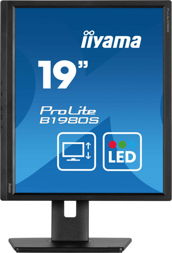iiyama ProLite B1980S-B1 computer monitor 48,3 cm (19") 1280 x 1024 Pixels VGA LED Zwart - Afbeelding 3