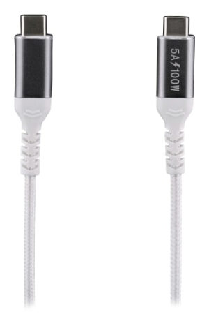 T'nB TCUSBC100W USB-kabel USB 3.2 Gen 1 (3.1 Gen 1) 2 m USB C Aluminium, Wit
