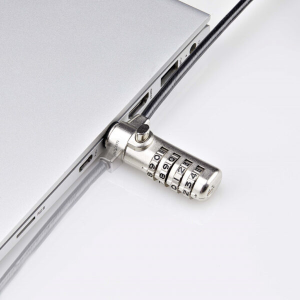 StarTech.com Nano Compatibel Laptop Kabelslot, 1,5m Slim Lock Laptop Beveiligingskabel, Anti-Diefstal Slot voor Laptop/Notebook - Afbeelding 4