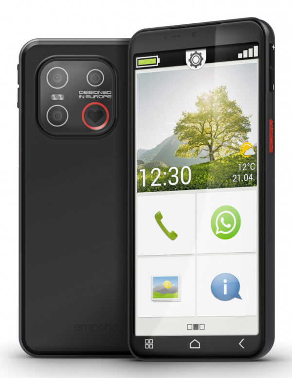 Emporia emporiaSMART.7lite 13,8 cm (5.45") Single SIM Android 15 4G USB Type-C 6 GB 128 GB 3500 mAh Zwart - Afbeelding 10