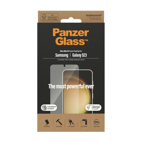 Panzerglass Gehard Glas Edge To Edge Screenprotector Samsung Galaxy S23 - Afbeelding 3