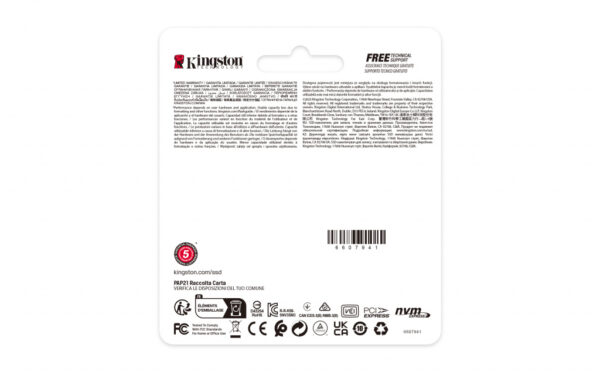 Kingston Technology 500G NV3 M.2 2230 NVMe SSD - Afbeelding 4