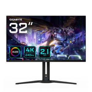 GIGABYTE AORUS FO32U2P computer monitor 80 cm (31.5") 3840 x 2160 Pixels 4K Ultra HD OLED Zwart