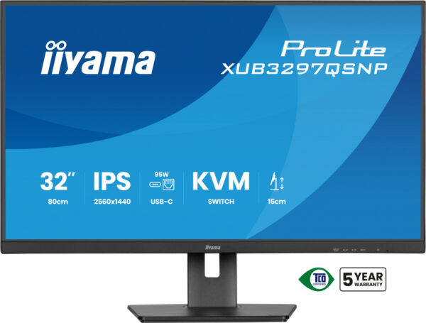 iiyama ProLite XUB3297QSNP-B1 computer monitor 81,3 cm (32") 2560 x 1440 Pixels 4K Ultra HD LED Zwart - Afbeelding 7