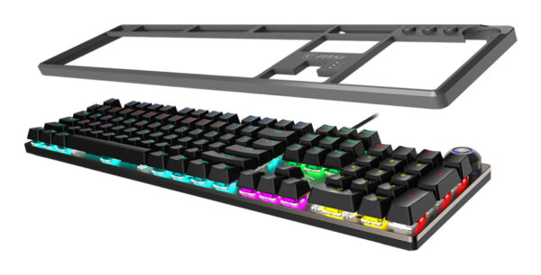 MSI FORGE GK310 toetsenbord Gamen USB QWERTY US International Zwart - Afbeelding 3
