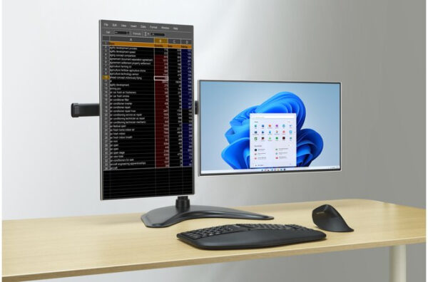 Kensington SmartFit Ergo 68,6 cm (27") Bureau Zwart - Afbeelding 4
