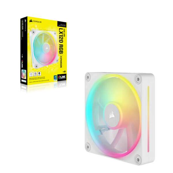 Corsair iCUE LINK LX120 RGB Computer behuizing Ventilator 12 cm Wit 1 stuk(s) - Afbeelding 5