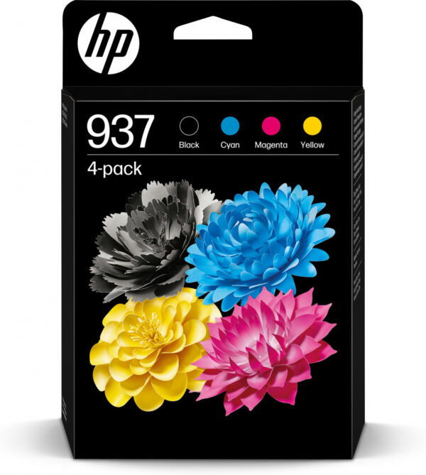 HP 937 originele CMYK-inktcartridge 4 stuks