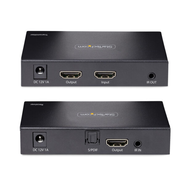 StarTech.com 4K HDMI Extender Over CAT5/CAT6 Kabel, 4K 60Hz HDR Video Extender Tot 70m, HDMI Verlenger Over UTP/Ethernet Kabel, - Afbeelding 4