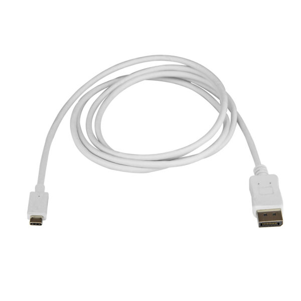 StarTech.com 1.8 m USB C naar DisplayPort kabel 4K 60Hz wit - Afbeelding 2