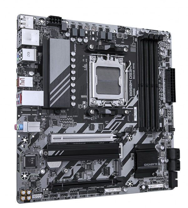 GIGABYTE B850M DS3H moederbord AMD B850 Socket AM5 micro ATX - Afbeelding 3