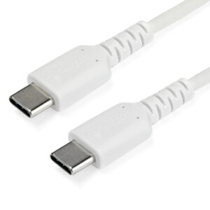 StarTech.com 1m USB-C Laadkabel, Robuuste Fast Charge & Sync Type C Kabel, 60W (3A) PD, USB 2.0, TPE Mantel en Aramidevezels - W