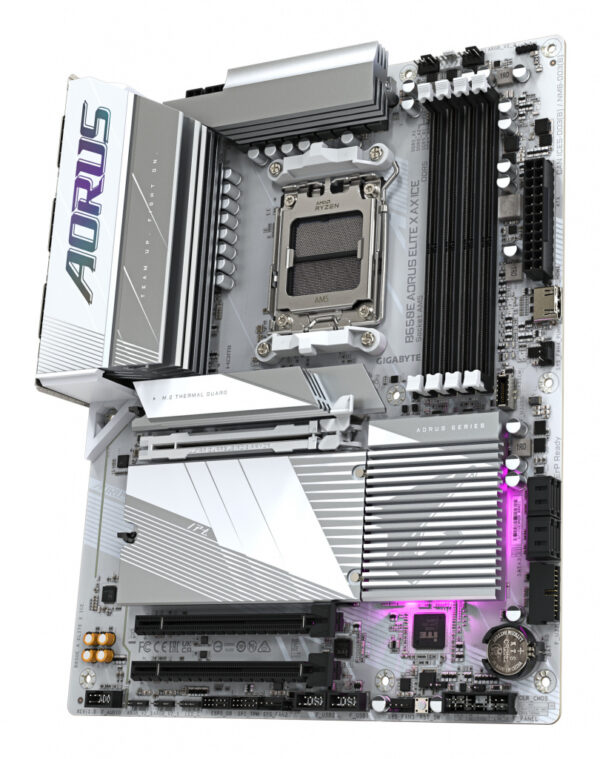 GIGABYTE B650E AORUS ELITE X AX ICE AMD B650 Socket AM5 ATX - Afbeelding 4