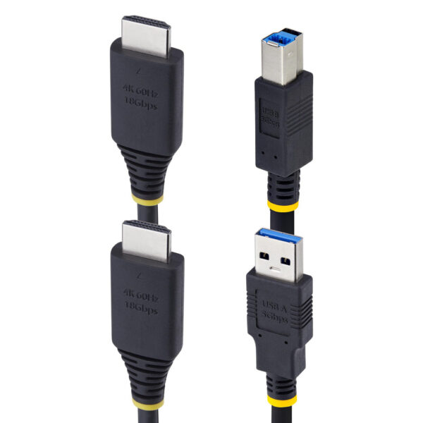 StarTech.com 3m HDMI en USB KVM Kabel, 5Gbps, 4K 60Hz, HDR10, HDMI audio, HDMI 2.0 en USB Combo Kabel voor KVM Switches - Afbeelding 7