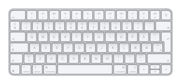 Apple Magic toetsenbord Universeel USB + Bluetooth QZERTY Deens Wit