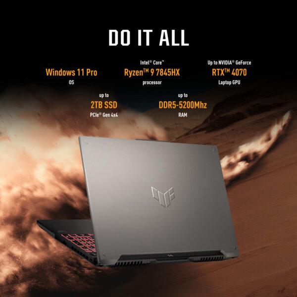 ASUS TUF Gaming A16 FA607PV-RL129W AMD Ryzen™ 9 7940HX Laptop 40,6 cm (16") WUXGA 16 GB DDR5-SDRAM 512 GB SSD NVIDIA GeForce RTX - Afbeelding 16