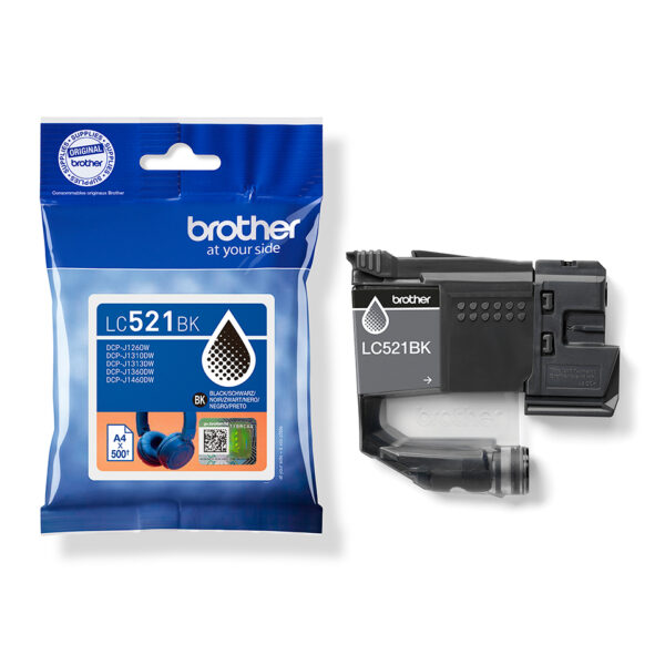 Brother LC521BK inktcartridge 1 stuk(s) Origineel Zwart - Afbeelding 2