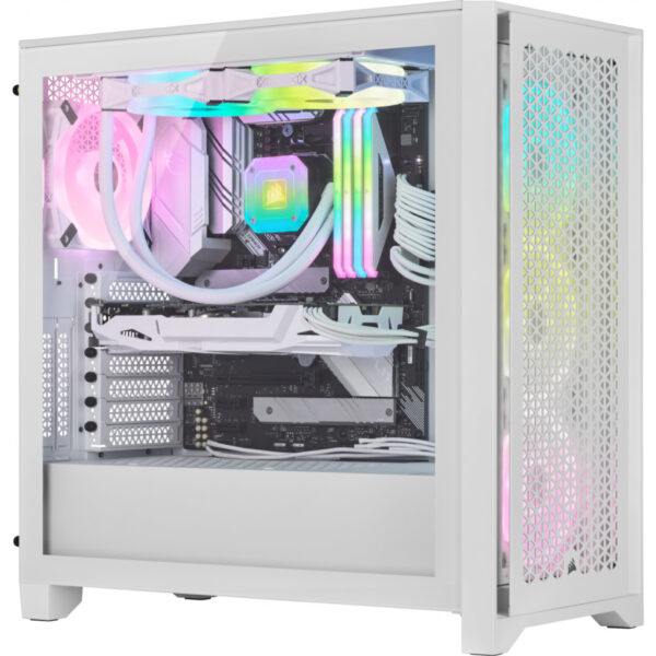 Corsair iCUE 4000D RGB Midi Tower Wit - Afbeelding 3