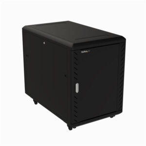 StarTech.com 4 Post 15U Netwerkkast, Vergrendelbare 19" Patchkast voor Computer / AV / IT / Data Apparatuur, Server Rack voor B