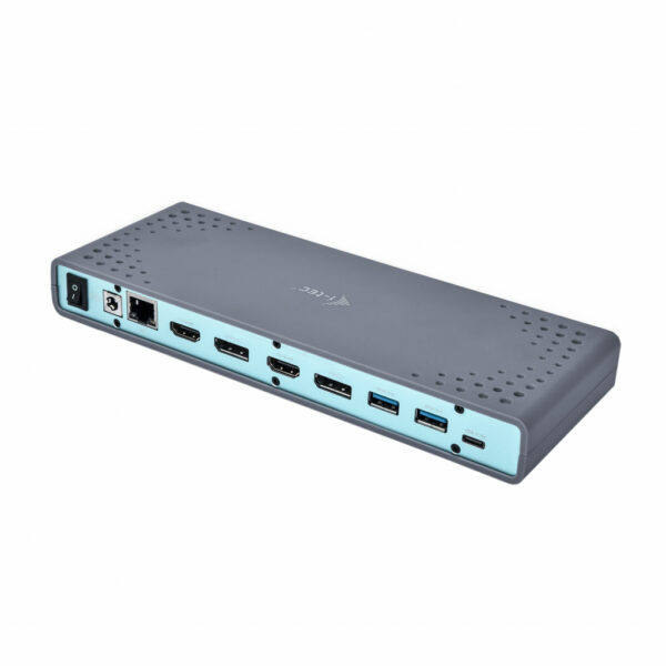 i-tec CADUAL4KDOCK laptop dock & poortreplicator Bedraad USB 3.2 Gen 1 (3.1 Gen 1) Type-C Zwart, Turkoois - Afbeelding 7