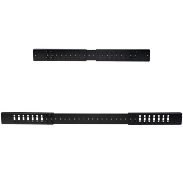 StarTech.com 4-Post 18U Mobiel Open Frame Server Rack, 19" Patchkast met Wielen en 4 Stijlen, Open Serverkast met Verstelbare Di - Afbeelding 6