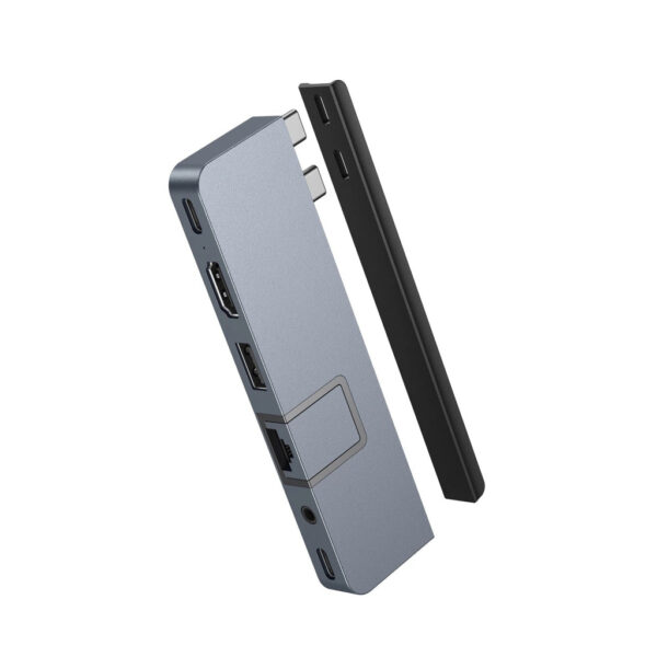 HYPER HD575-GRY-GL interface hub USB 3.2 Gen 1 (3.1 Gen 1) Type-C 5000 Mbit/s Grijs - Afbeelding 10