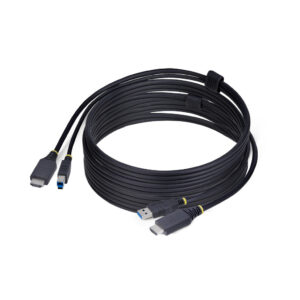 StarTech.com 3m HDMI en USB KVM Kabel, 5Gbps, 4K 60Hz, HDR10, HDMI audio, HDMI 2.0 en USB Combo Kabel voor KVM Switches