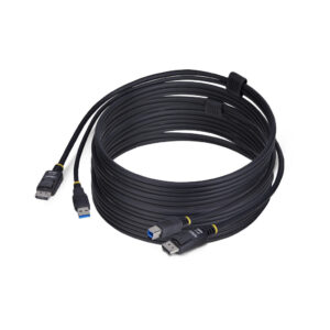 StarTech.com 3m DisplayPort en USB KVM Kabel, 5Gbps, 4K 60Hz, HDR10, DP 1.2 en USB Combo Kabel voor KVM Switches