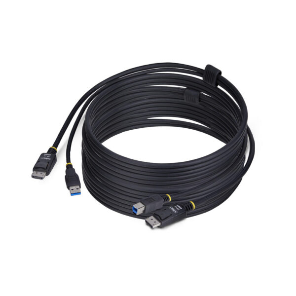 StarTech.com 3m DisplayPort en USB KVM Kabel, 5Gbps, 4K 60Hz, HDR10, DP 1.2 en USB Combo Kabel voor KVM Switches