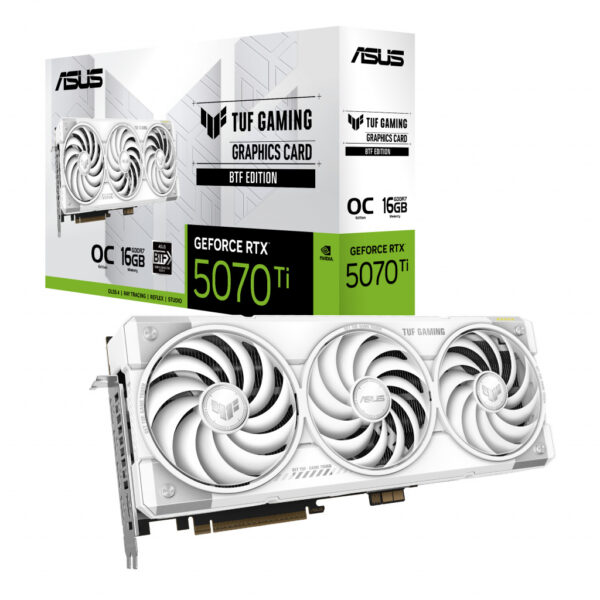 ASUS TUF-RTX5070TI-O16G-BTF-WHITE NVIDIA GeForce RTX 5070 Ti 16 GB GDDR7 - Afbeelding 4