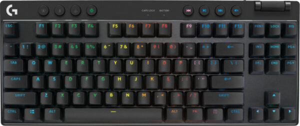 Logitech G PRO X TKL toetsenbord RF-draadloos + Bluetooth AZERTY Frans Zwart - Afbeelding 2