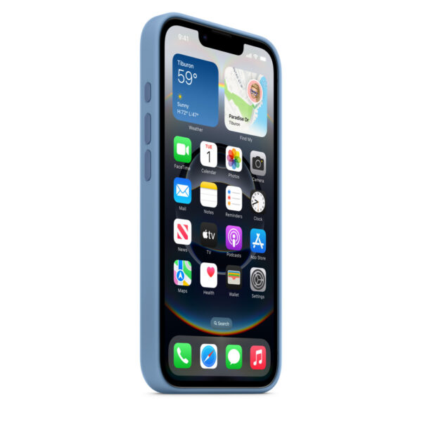 Apple Siliconenhoesje voor iPhone 16e - Winterblauw - Afbeelding 3
