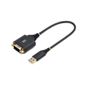 StarTech.com 30cm USB naar Serieel Adapter/Converter Kabel, COM Retention, Verwisselbare DB9 Schroeven/Moeren, USB-A naar DB9 RS