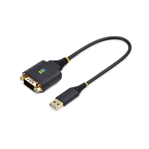 StarTech.com 30cm USB naar Serieel Adapter/Converter Kabel, COM Retention, Verwisselbare DB9 Schroeven/Moeren, USB-A naar DB9 RS