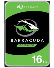 Seagate Barracuda 16TB interne harde schijf 7200 RPM 512 MB 3.5" SATA