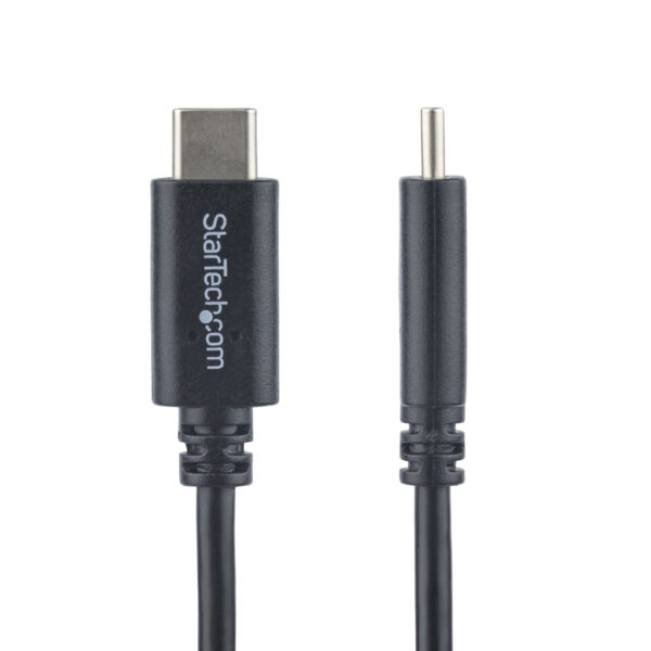 StarTech.com 1m USB-C Laadkabel, Charge & Sync, 60W (3A) PD, USB 2.0, Laptop Type C Laadkabel, USB-IF Gecertificeerd - Zwarte US - Afbeelding 2