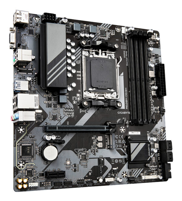 GIGABYTE A620M DS3H moederbord AMD A620 Socket AM5 micro ATX - Afbeelding 5