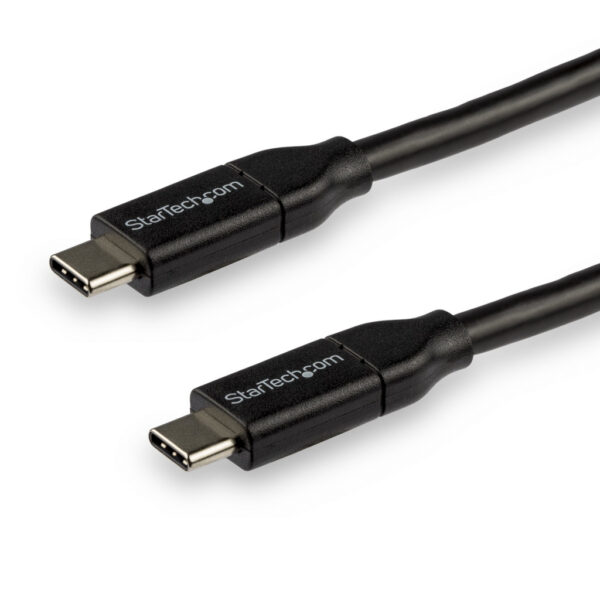 StarTech.com 3m USB-C Laadkabel, Fast Charge & Sync Type C Kabel, 100W (5A) PD, USB 2.0, USB-IF Gecertificeerd - Zwarte USB Opla