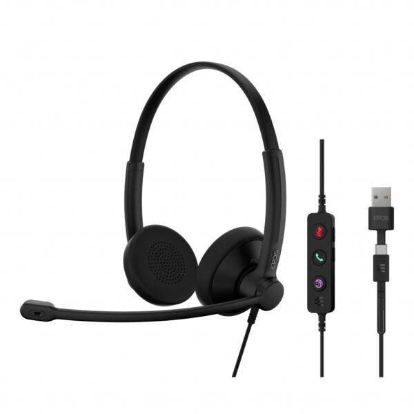 EPOS 1001420 hoofdtelefoon/headset Bedraad Hoofdband Kantoor/callcenter USB Type-C / USB Type-A Zwart - Afbeelding 3