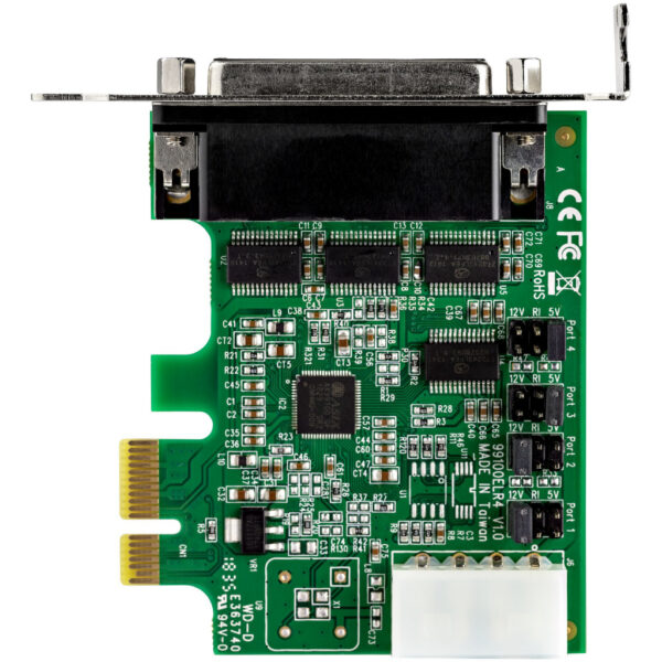 StarTech.com 4 Port PCI Express RS232 Seriële Kaart, PCIe RS232 Serial Host Controller Kaart, PCIe naar Serial DB9 Adapter Kaart - Afbeelding 6