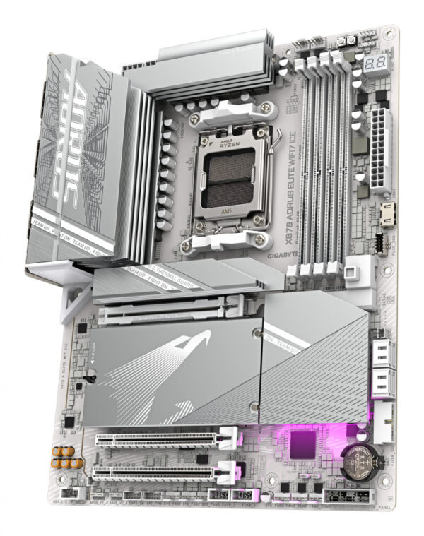 GIGABYTE X870 AORUS ELITE WIFI7 ICE AMD X870 Socket AM5 ATX - Afbeelding 4