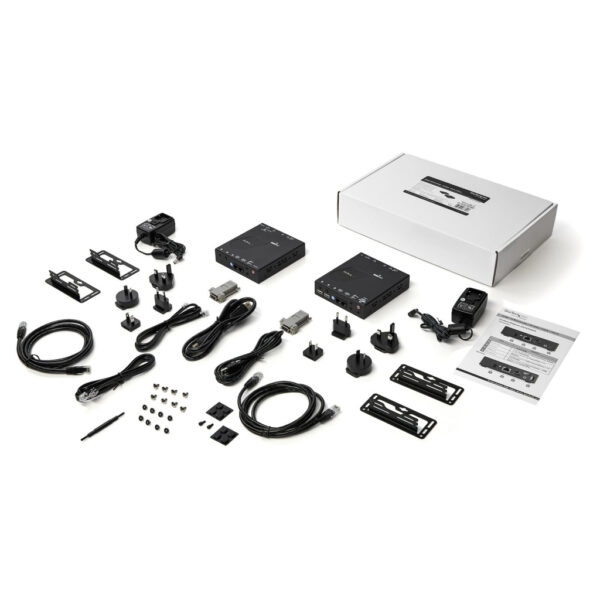 StarTech.com HDMI KVM Extender over IP, 4K 30Hz HDMI 2.0 & USB over IP LAN of CAT5e/CAT6 Ethernet (100m), Remote KVM Switch/Con - Afbeelding 5
