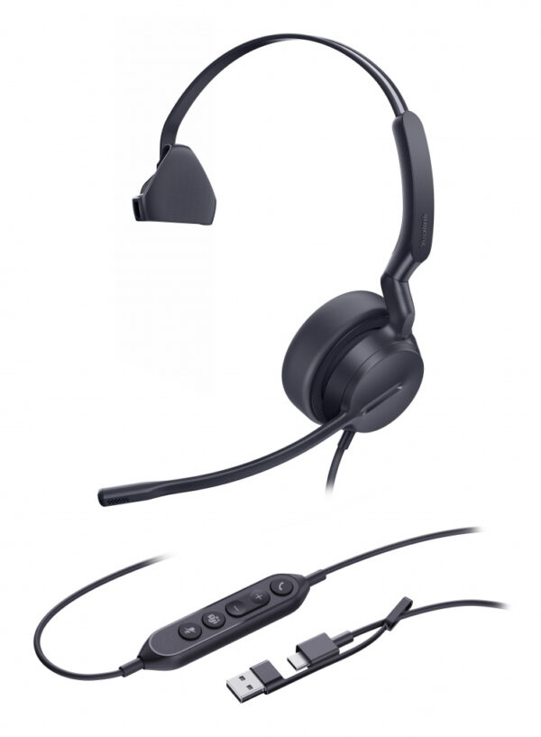 Yealink Mono Teams-headset met USB-C/A-aansluiting - Afbeelding 2