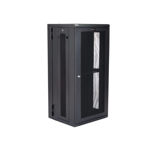 StarTech.com 4 Post 26U Wandmonteerbare Netwerkkast met 1U Schap, 19" Scharnierende Patchkast voor Data/AV/Electronica/Computer - Afbeelding 2