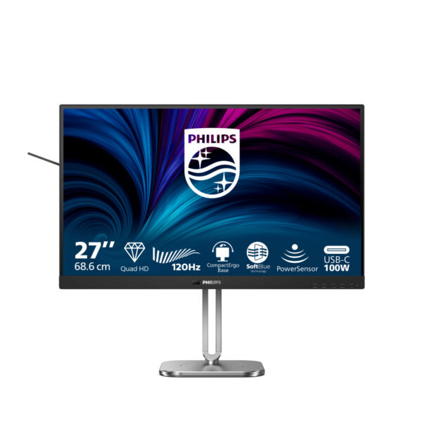 Philips 27B2U4601/00 computer monitor 68,6 cm (27") 2560 x 1440 Pixels Quad HD LCD Grijs
