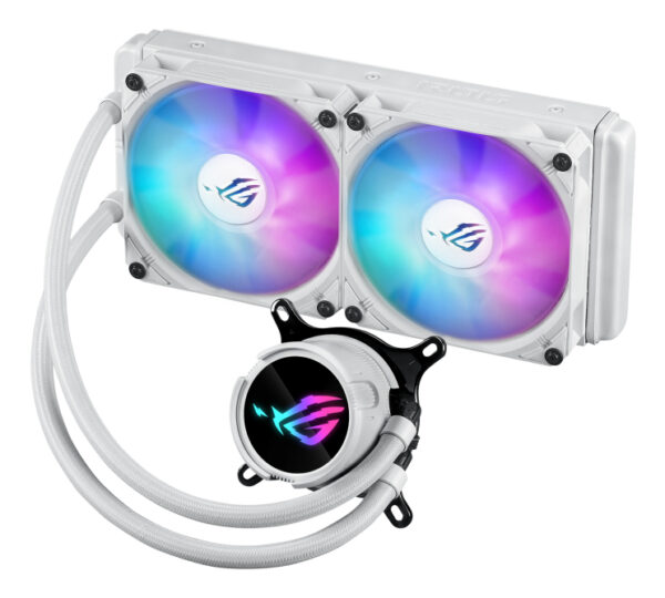 ASUS ROG Strix LC III 240 ARGB White Edition Processor Kit voor vloeistofkoeling 12 cm Wit - Afbeelding 2